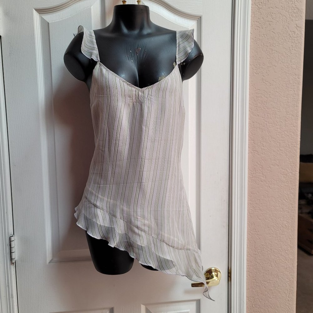 GUC - Joe - asymmetrical flowing spaghetti strap top M!